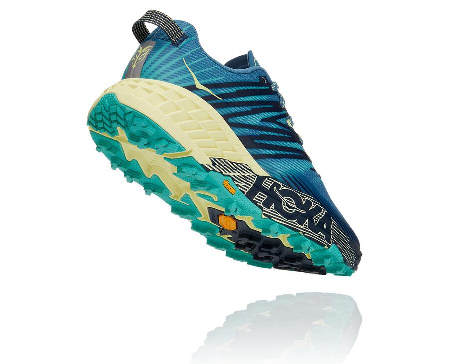 Hoka One One Speedgoat 4 Trailskor Dam - Blå - FMUVB-7946